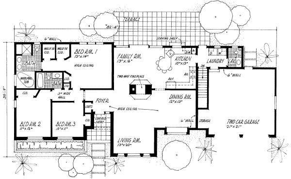 main floor house blueprint