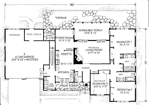 main floor house blueprint