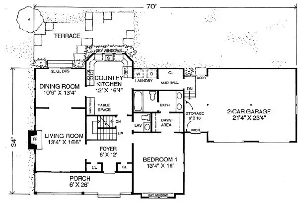 main floor house blueprint