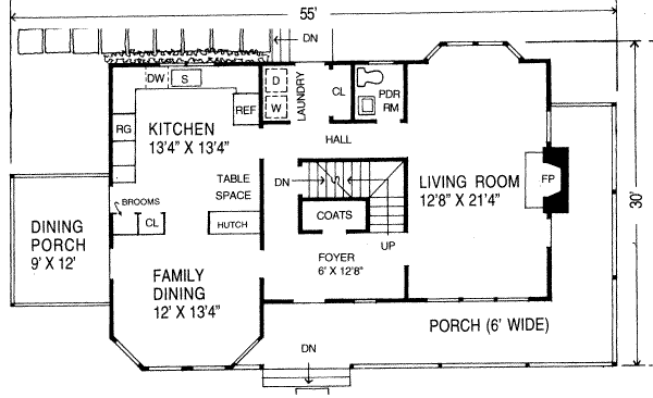 main floor house blueprint