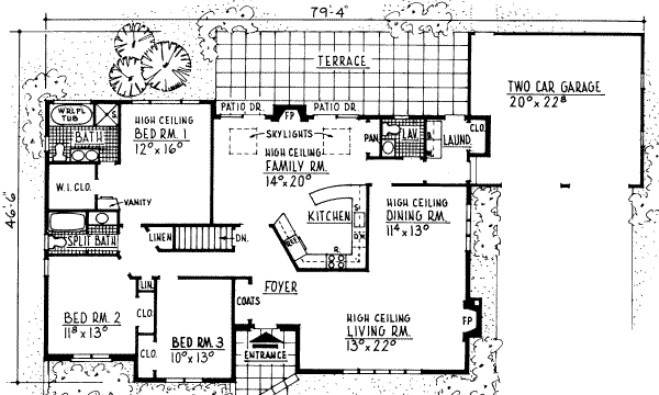 main floor house blueprint