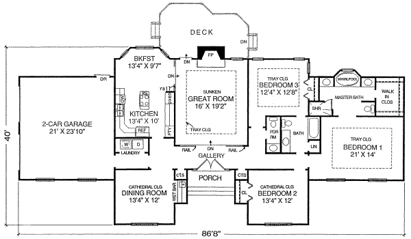 main floor house blueprint