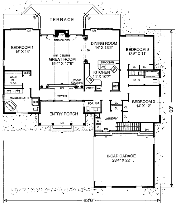 main floor house blueprint