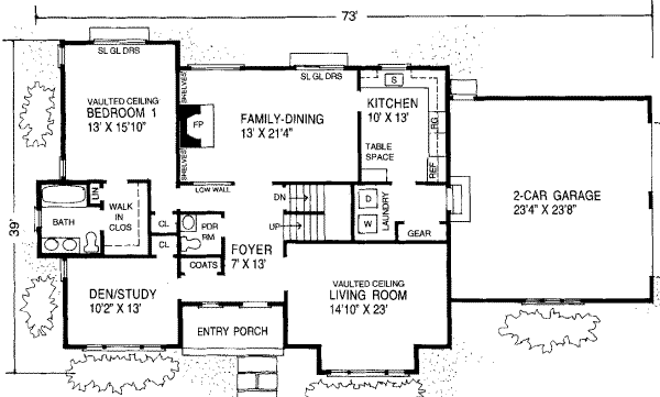 main floor house blueprint