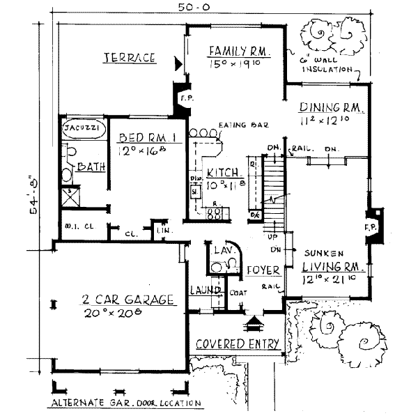 main floor house blueprint
