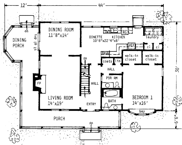 main floor house blueprint