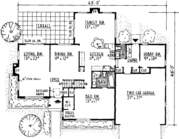 main floor house blueprint