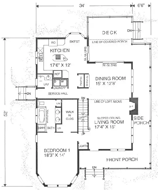 main floor house blueprint
