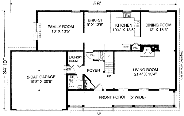 main floor house blueprint