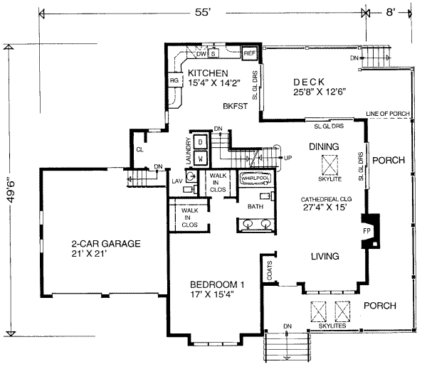 main floor house blueprint