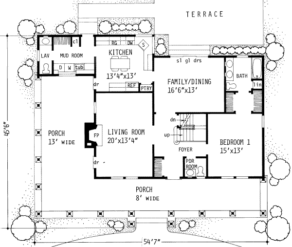 main floor house blueprint
