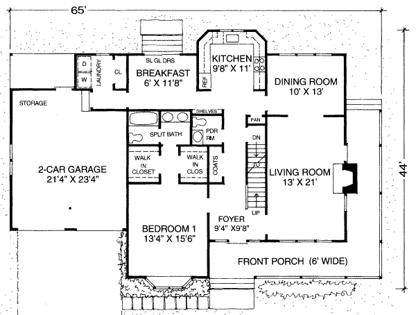 main floor house blueprint