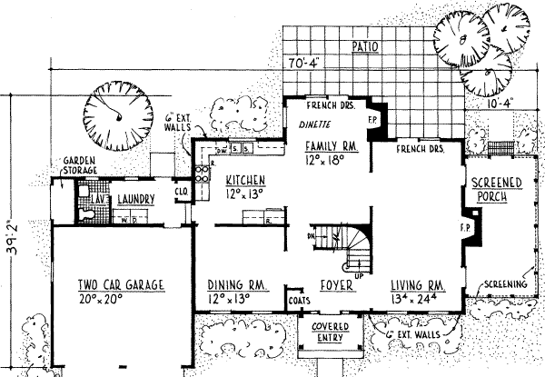 main floor house blueprint