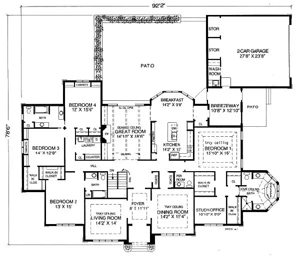 main floor house blueprint