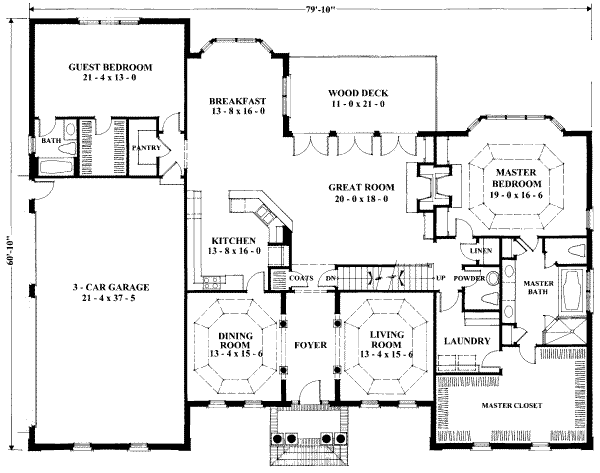 main floor house blueprint