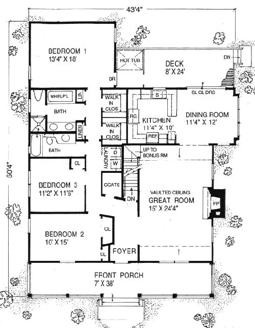 main floor house blueprint