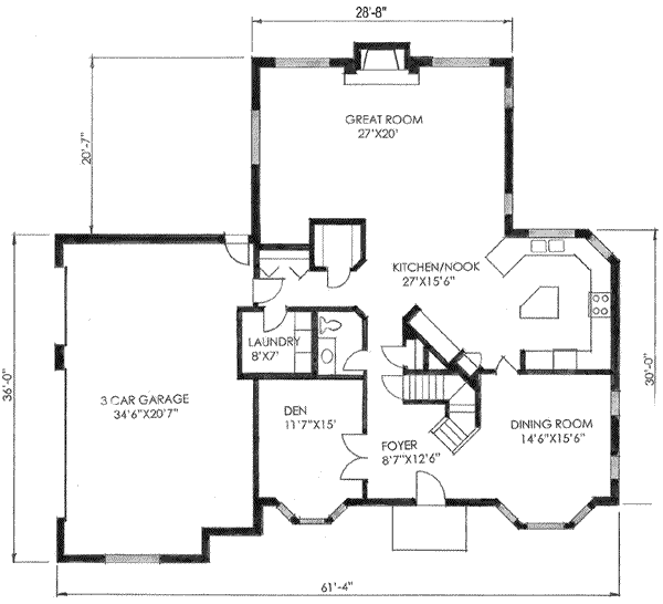 main floor house blueprint