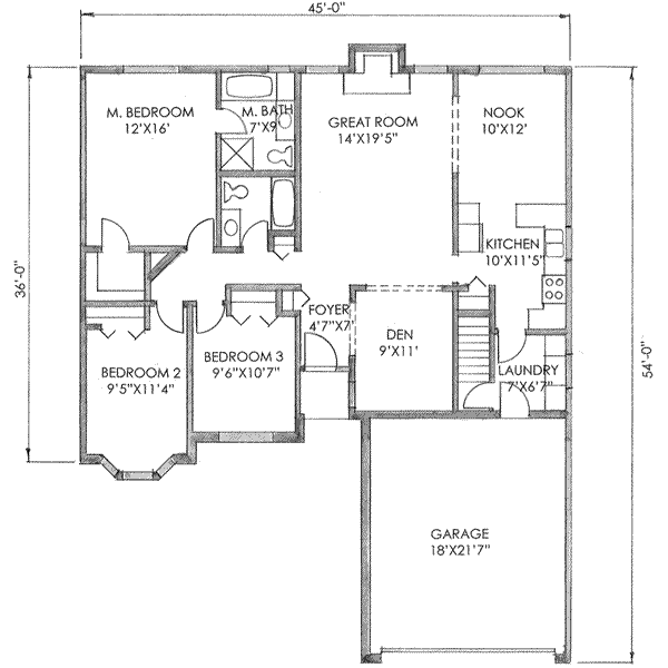 main floor house blueprint