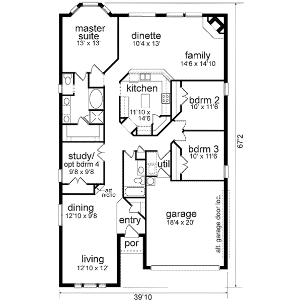 main floor house blueprint