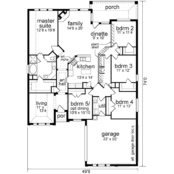 main floor house blueprint