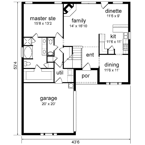main floor house blueprint
