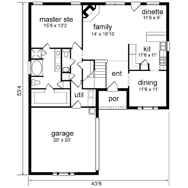 main floor house blueprint