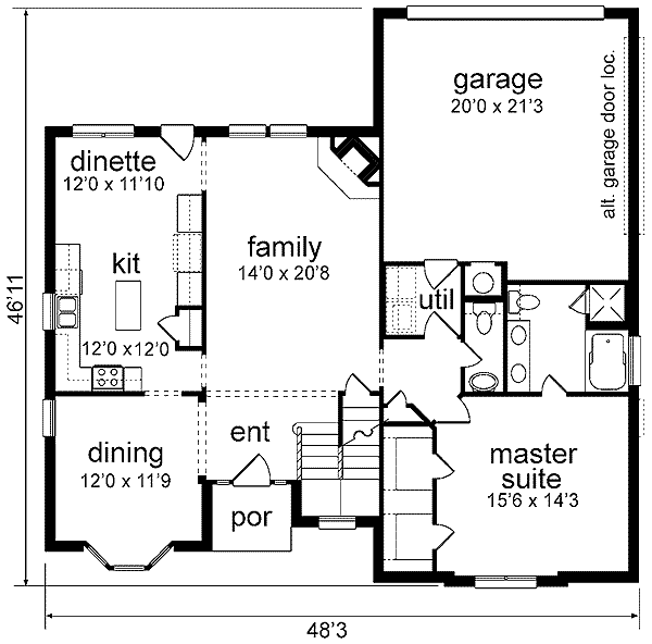 main floor house blueprint