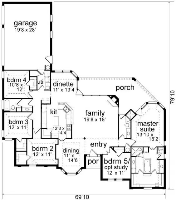 main floor house blueprint
