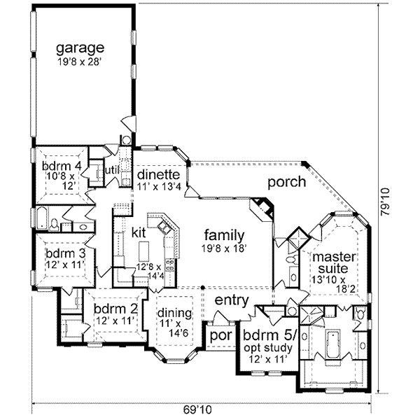 main floor house blueprint