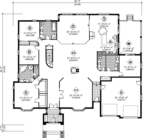 main floor house blueprint