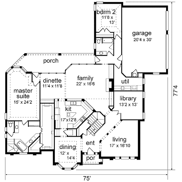 main floor house blueprint