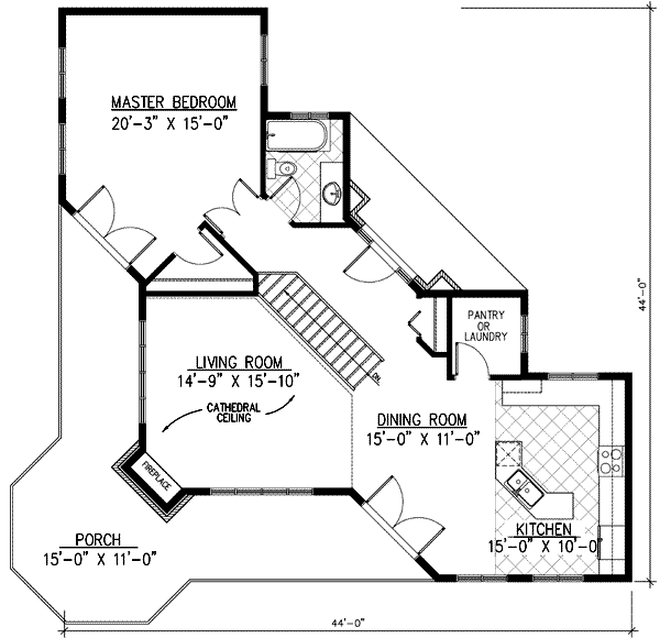 main floor house blueprint