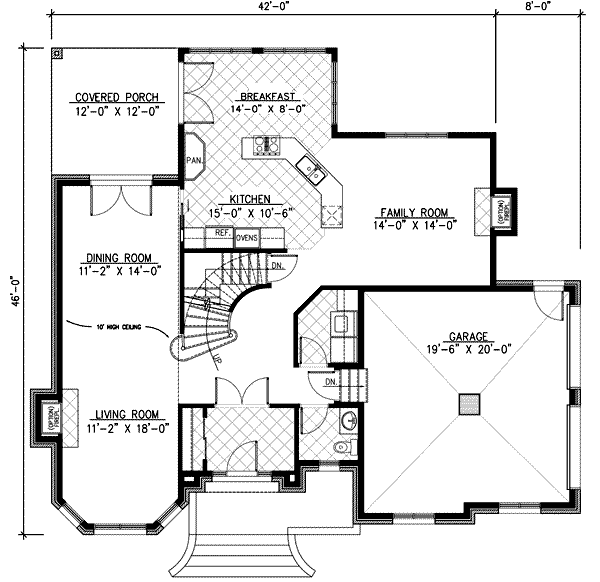 main floor house blueprint