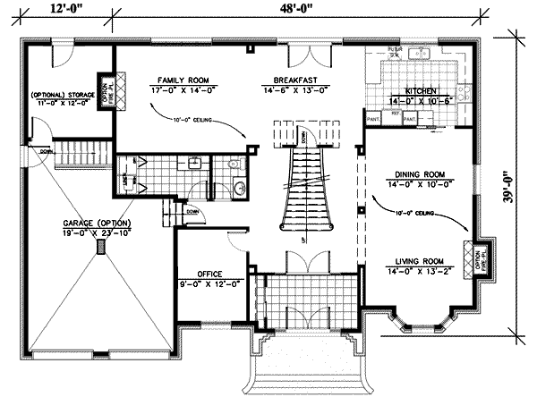 main floor house blueprint