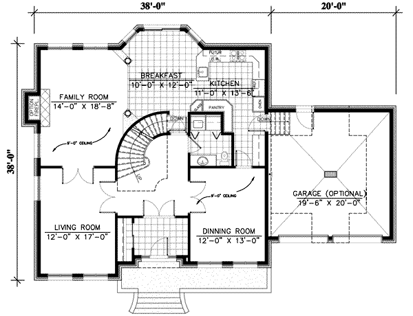 main floor house blueprint