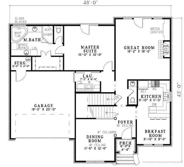main floor house blueprint