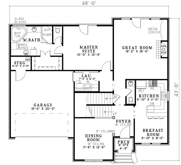 main floor house blueprint