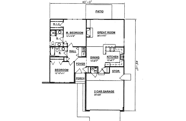 main floor house blueprint