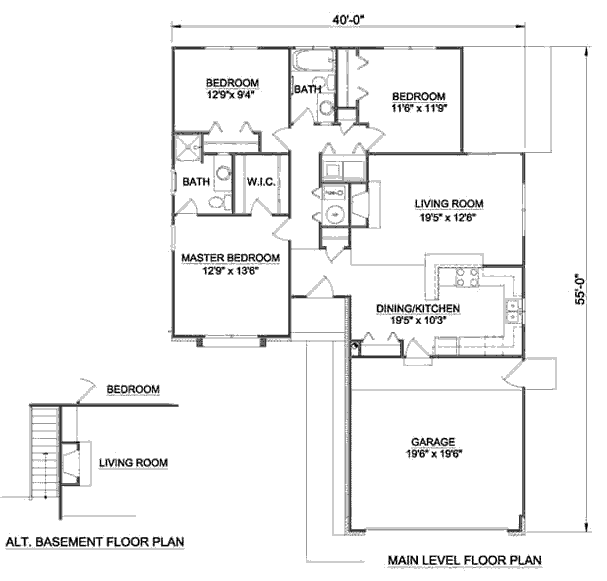 main floor house blueprint