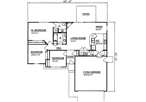 main floor house blueprint