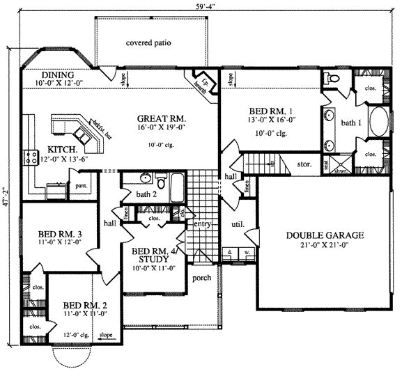 main floor house blueprint