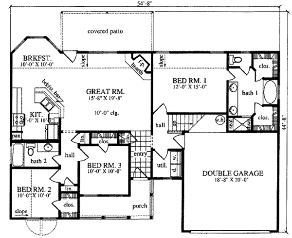 main floor house blueprint