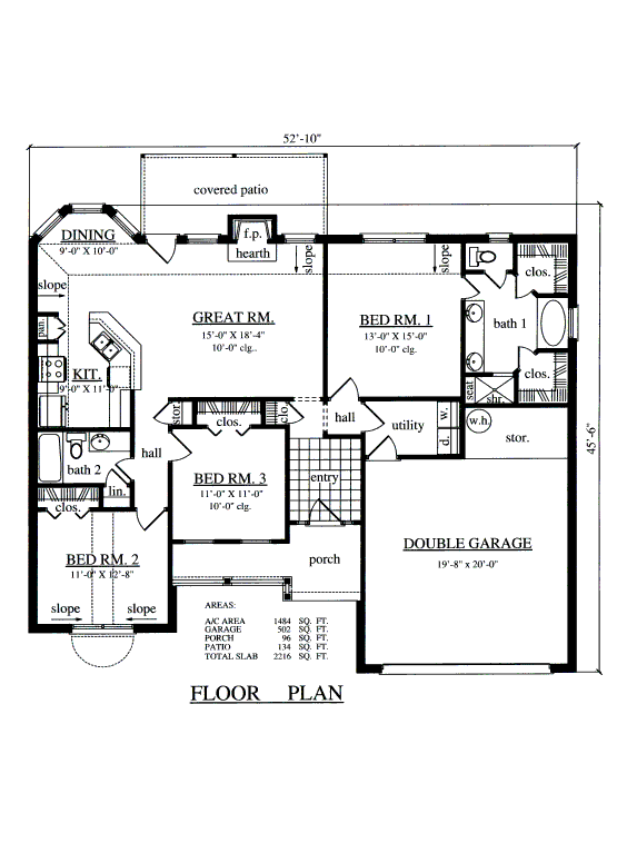 main floor house blueprint