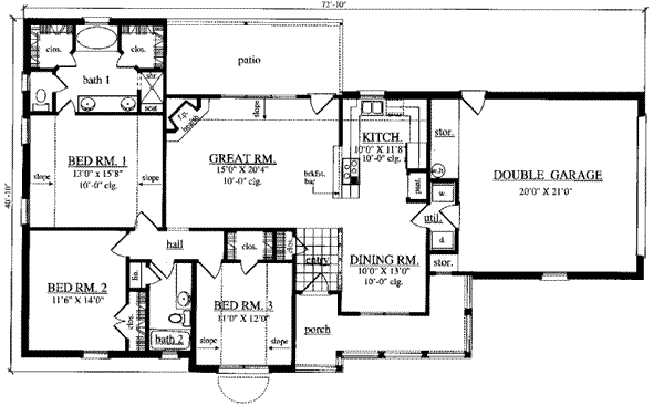 main floor house blueprint