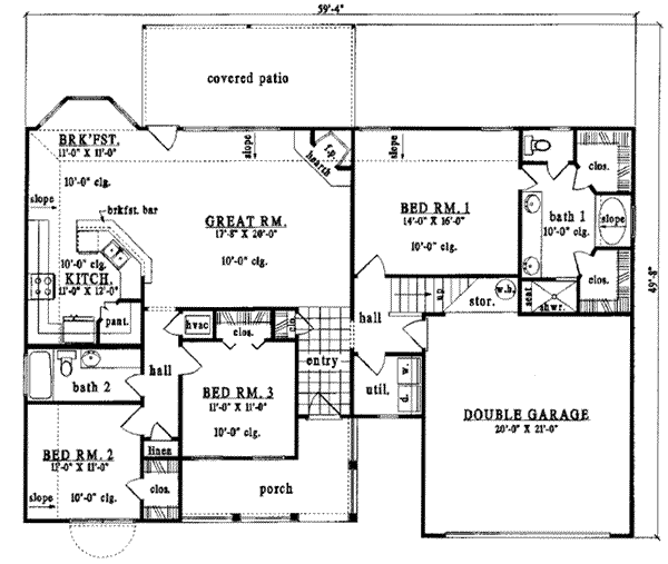 main floor house blueprint