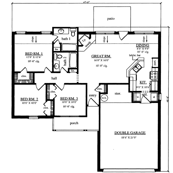 main floor house blueprint