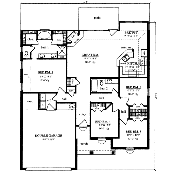 main floor house blueprint