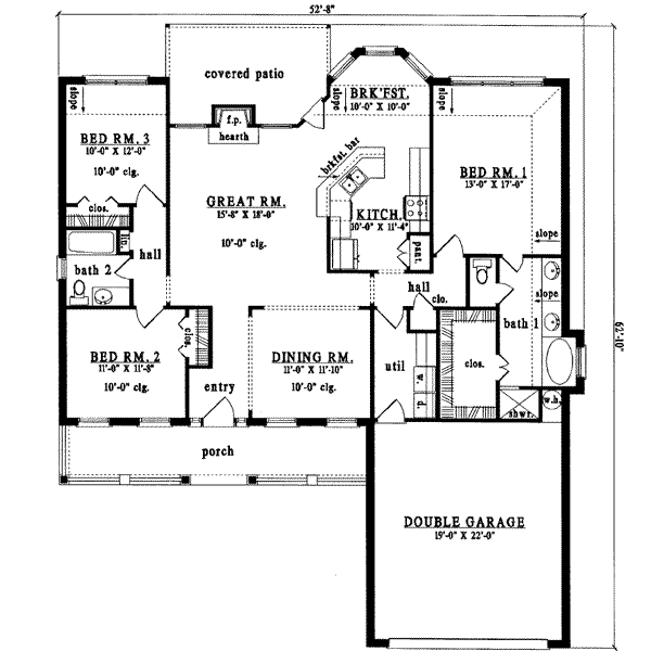 main floor house blueprint