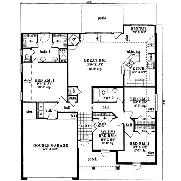 main floor house blueprint