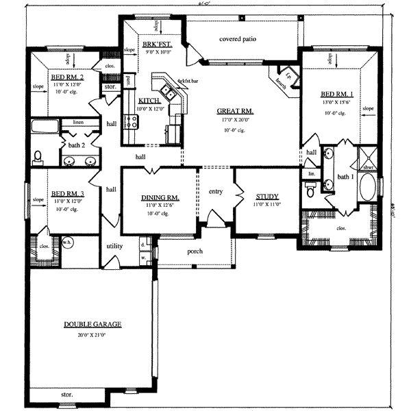 main floor house blueprint